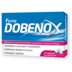 Dobenox Forte, 500 mg, tabletki powlekane, 30 szt., KRÓTKA DATA - [31.08.2025] - zdjęcie produktu
