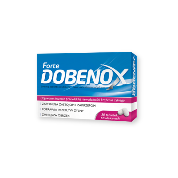 Dobenox Forte, 500 mg, tabletki powlekane, 30 szt., KRÓTKA DATA - [31.08.2025] - zdjęcie produktu