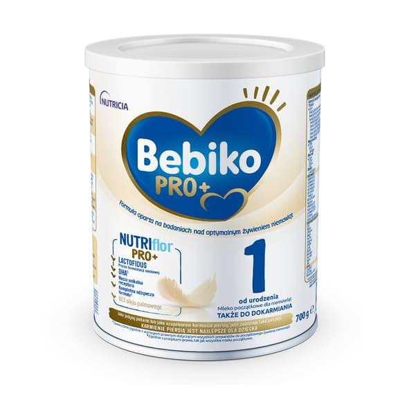 Bebiko PRO+ 1, proszek, mleko początkowe dla niemowląt od urodzenia, 700 g, KRÓTKA DATA - [09.07.2025] - zdjęcie produktu