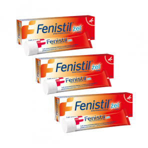 Fenistil 0.1%, żel, (1 mg / g), 3 x 30 g - zdjęcie produktu
