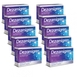 Dezamigren, tabletki przeciwmigrenowe 12,5 mg, 10 x 2 szt. - zdjęcie produktu