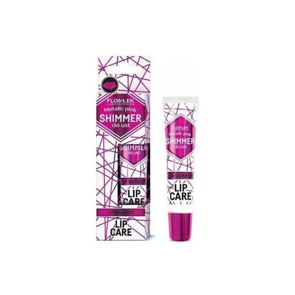 FlosLek Laboratorium Lip Care, shimmer do ust, METALIC PINK, 10 g, KRÓTKA DATA - [31.08.2025] - zdjęcie produktu