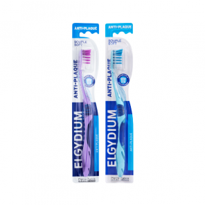 Elgydium Anti-Plaque, szczoteczka do zębów, Souple Soft, 2 x 1 szt. - zdjęcie produktu