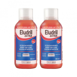 Eludril Extra, płyn do płukania jamy ustnej, 2 x 300 ml - zdjęcie produktu