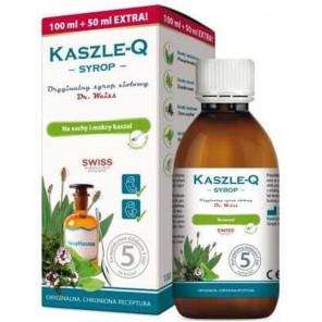 Dr. Weiss Kaszle-Q, syrop ziołowy na kaszel dla dzieci i dorosłych, 150 ml - zdjęcie produktu