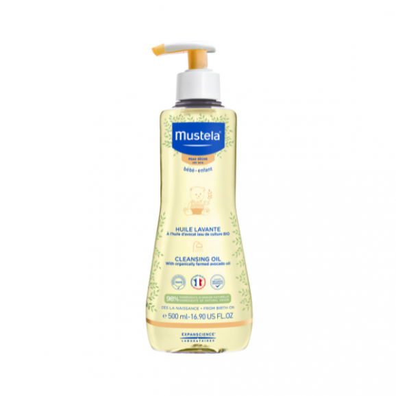Mustela Bebe Enfant, olejek myjący dla dzieci, skóra sucha, 500 ml - zdjęcie produktu