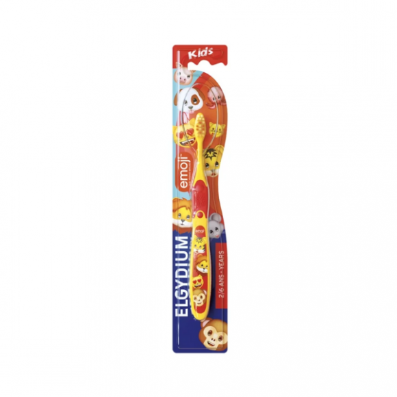 Elgydium Kids Emoji, szczoteczka do zębów dla dzieci 2-6 lat, 1 szt. Elgydium Kids Emoji, szczoteczka do zębów dla dzieci 2-6 lat, 1 szt. - zdjęcie produktu