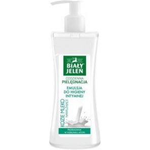 Biały Jeleń, Hipoalergiczna emulsja do higieny intymnej, kozie mleko, 265 ml - zdjęcie produktu