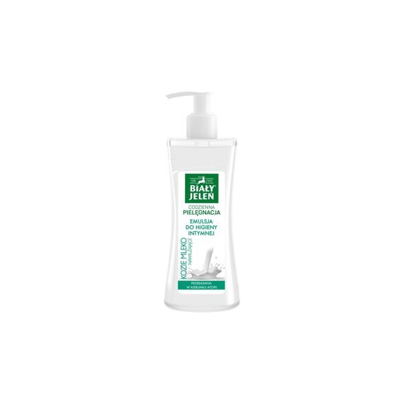 Biały Jeleń, Hipoalergiczna emulsja do higieny intymnej, kozie mleko, 265 ml - zdjęcie produktu
