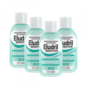 Eludril Sensitive, płyn do płukania jamy ustnej, 4 x 500 ml - zdjęcie produktu