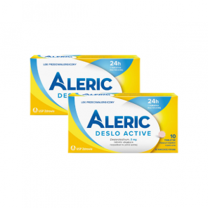Aleric Deslo Active 5 mg, tabletki ulegające rozpadowi w jamie ustnej, 2 x 10 szt. - zdjęcie produktu