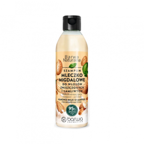 Barwa Naturalna Mleczko Migdałowe, szampon do włosów zniszczonych i łamliwych, 300 ml - zdjęcie produktu