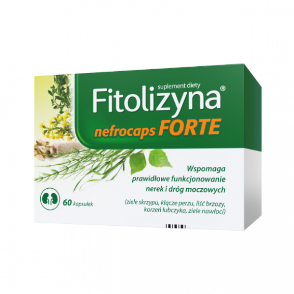 Fitolizyna Nefrocaps Forte, kapsułki, 60 szt. Fitolizyna Nefrocaps Forte, kapsułki, 60 szt. - zdjęcie produktu