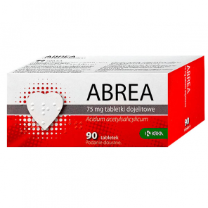Abrea 75 mg, tabletki dojelitowe, 90 szt. - zdjęcie produktu