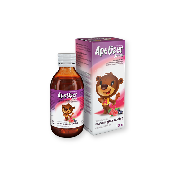 Apetizer Junior (Apetizer), syrop, o smaku malinowo-porzeczkowym, 100 ml - zdjęcie produktu