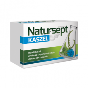 Natursept Kaszel, smak ziołowy, pastylki do ssania, 18 szt. - zdjęcie produktu