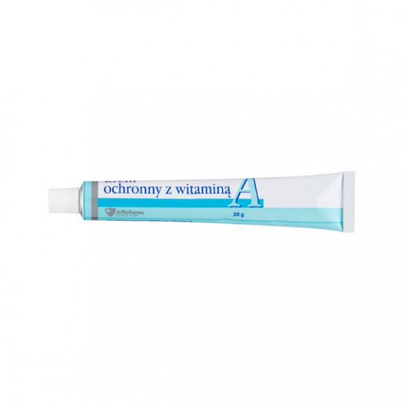 Krem ochronny z witaminą A Aflofarm, 20 g Krem ochronny z witaminą A Aflofarm, 20 g - zdjęcie produktu
