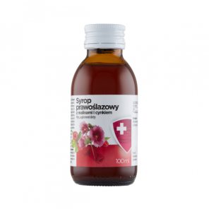 Syrop prawoślazowy z malinami i cynkiem Aflofarm, 100 ml - zdjęcie produktu