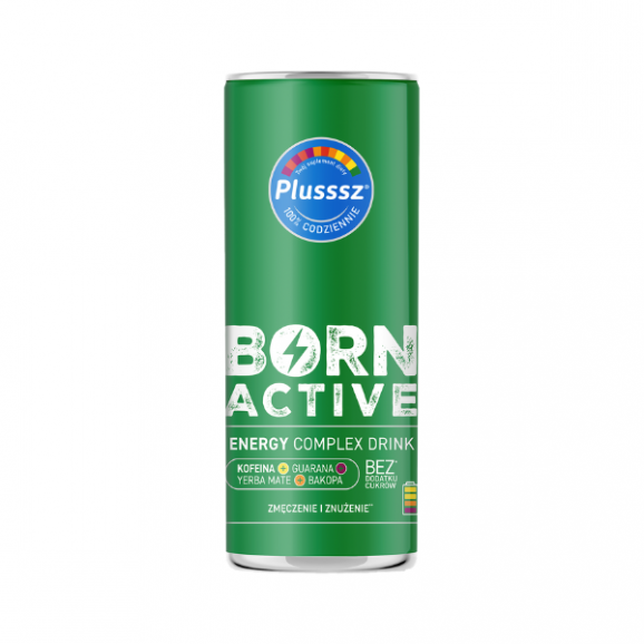 Plusssz Born Active Energy Complex Drink, smak mango-marakuja, 250 ml - zdjęcie produktu
