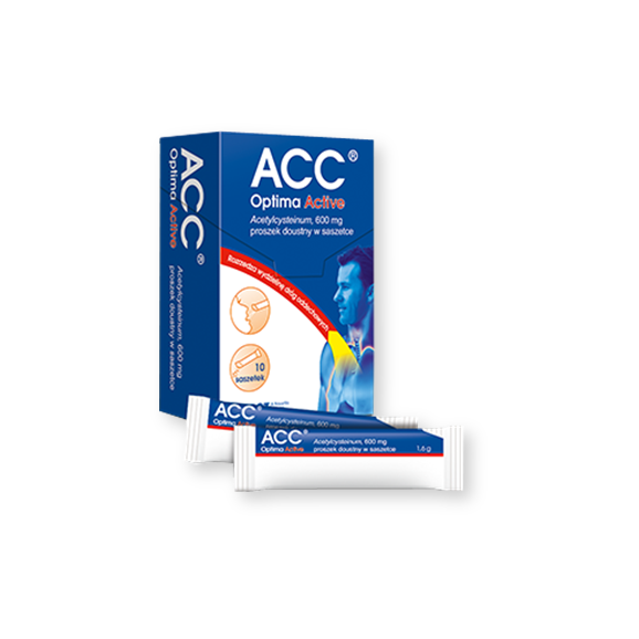 ACC Optima Active, 600 mg, proszek doustny, 10 szt., KRÓTKA DATA - [30.09.2025] - zdjęcie produktu