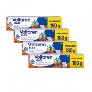 Voltaren Max, 23,2 mg/g, żel, 4 x 180 g - zdjęcie produktu