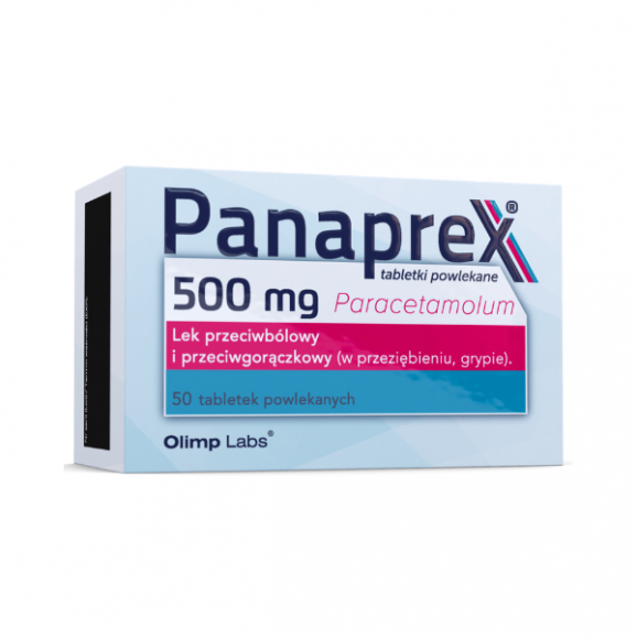 Panaprex, 500 mg, tabletki powlekane, 50 szt. - zdjęcie produktu