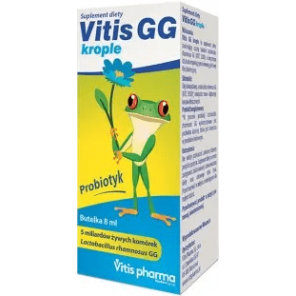 Vitis GG, probiotyk, krople, 8 ml, KRÓTKA DATA - [30.09.2025] - zdjęcie produktu