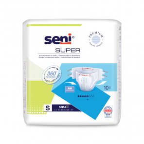 Seni Super, pieluchomajtki dla dorosłych, rozmiar S, 10 szt. - zdjęcie produktu