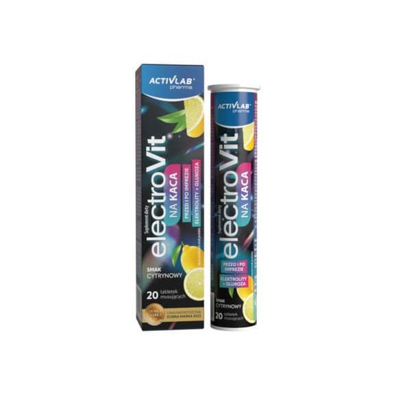 Activlab Pharma Electrovit na kaca, smak cytrynowy, tabletki musujące, 20 szt., KRÓTKA DATA - [09.10.2025] - zdjęcie produktu
