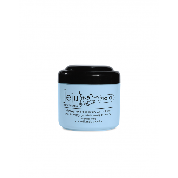 Ziaja Jeju, czarny peeling cukrowy do ciała, 200 ml - zdjęcie produktu