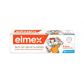 Elmex, pasta do zębów dla dzieci z aminofluorkiem od 1 ząbka do 6 lat, 50 ml - zdjęcie produktu