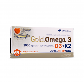 Olimp Gold Omega 3 D3 + K2, kapsułki, 30 szt. - zdjęcie produktu