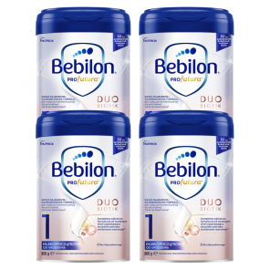 Bebilon Profutura Duo Biotik 1, mleko początkowe, od urodzenia, 800 g x 4 szt. - zdjęcie produktu