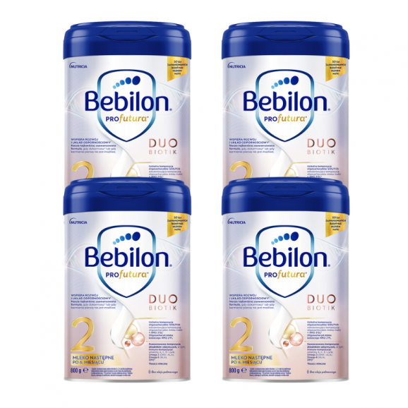 Bebilon Profutura Duo Biotik 2, mleko następne, po 6 miesiącu, 800 g x 4 szt. - zdjęcie produktu