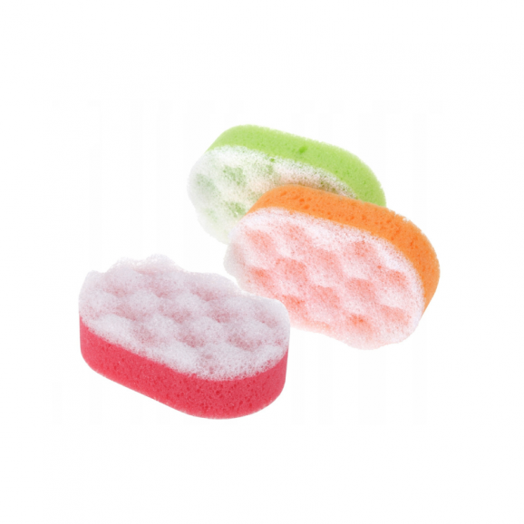 Fitti, gąbka kąpielowa, żółta, 1 szt. - zdjęcie produktu