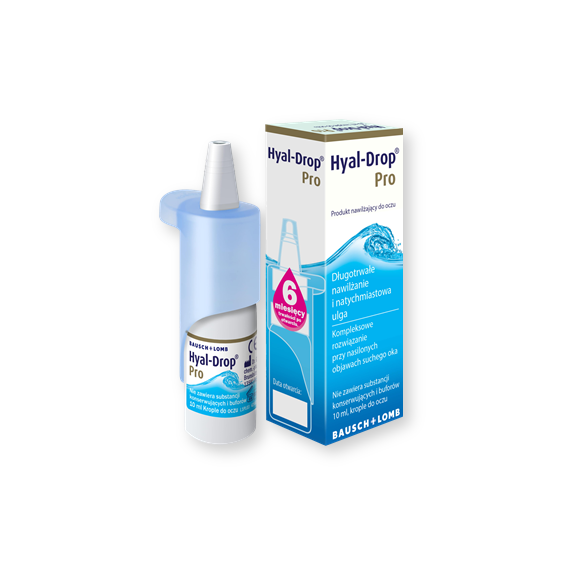Hyal-Drop Pro, krople do oczu, 10 ml, KRÓTKA DATA - [31.10.2025] - zdjęcie produktu