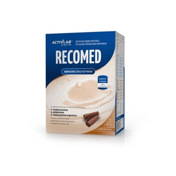 [26.10.2025] RecoMed, smak czekoladowy, proszek, 6 sasz., KRÓTKA DATA - [26.10.2025] - zdjęcie produktu