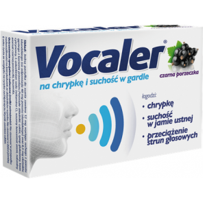 Vocaler, pastylki do ssania, czarna porzeczka, 12 szt., KRÓTKA DATA - [31.10.2025] - zdjęcie produktu