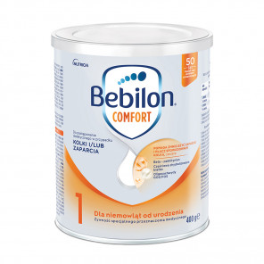 Bebilon Comfort 1,żywność specjalnego przeznaczenia medycznego dla niemowląt od urodzenia, proszek, 400 g - zdjęcie produktu