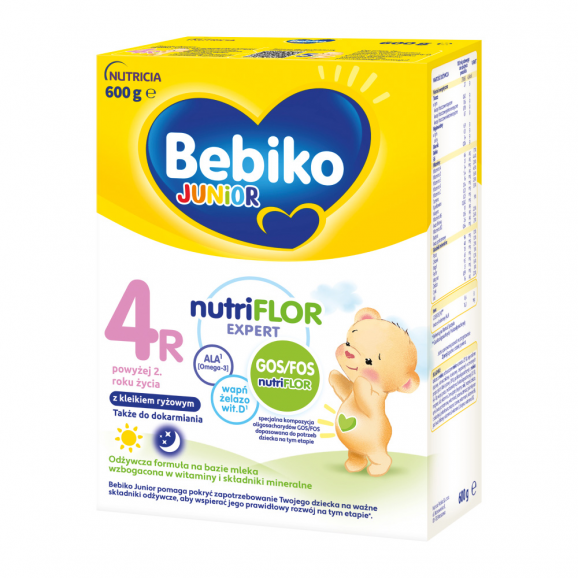 Bebiko Junior 4R, odżywcza formuła na bazie mleka dla dzieci powyżej 2. roku życia, 600 g Bebiko Junior 4R, odżywcza formuła na bazie mleka dla dzieci powyżej 2. roku życia, 600 g - zdjęcie produktu