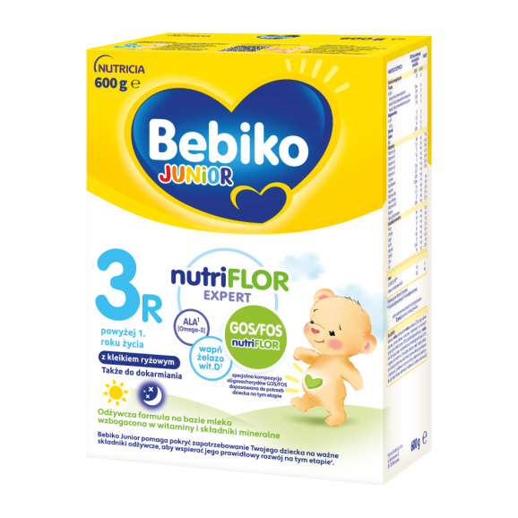 Bebiko Junior 3R, odżywcza formuła na bazie mleka dla dzieci powyżej 1. roku życia 600 g - zdjęcie produktu