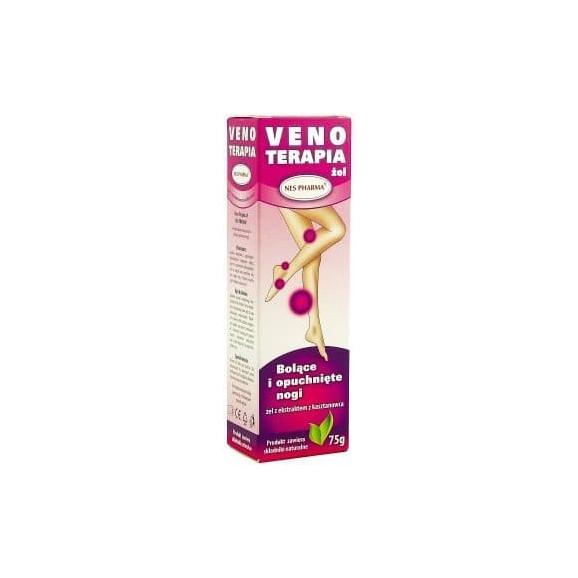 Veno Terapia Nes Pharma, żel z ekstraktem z kasztanowca, 75 g, KRÓTKA DATA - [31.10.2025] - zdjęcie produktu