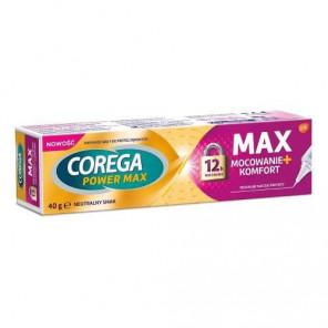 Corega Power Max Mocowanie+Komfort, krem mocujący do protez, 40 g, KRÓTKA DATA - [31.10.2025] - zdjęcie produktu
