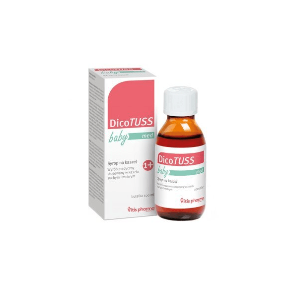 DicoTUSS Baby Med, syrop na kaszel, 100 ml, KRÓTKA DATA - [31.10.2025] - zdjęcie produktu