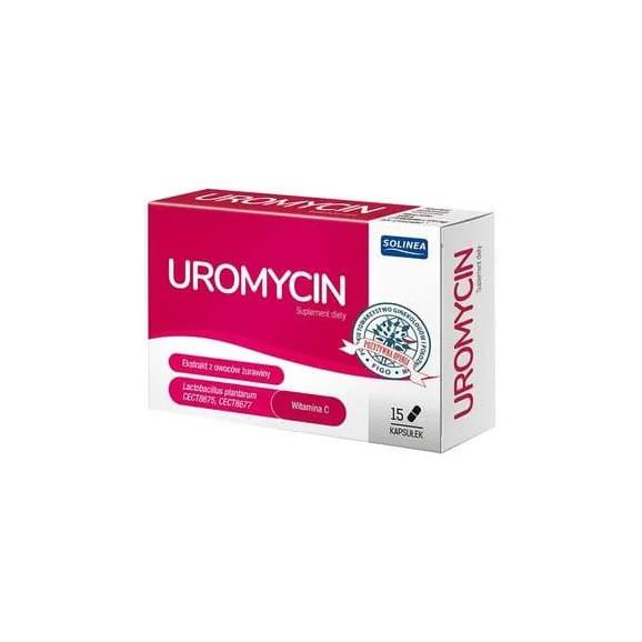 Uromycin, kapsułki, 15 szt., KRÓTKA DATA - [31.10.2025] - zdjęcie produktu
