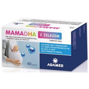 MamaDHA z żelazem, kapsułki, 60 szt., KRÓTKA DATA - [31.10.2025] - zdjęcie produktu