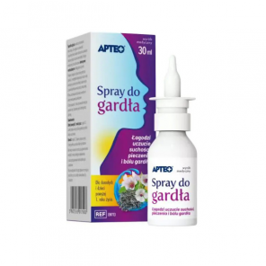 Apteo Spray do gardła, 30 ml, KRÓTKA DATA - [31.10.2025] - zdjęcie produktu