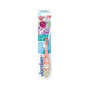 Jordan, szczoteczka do zębów dla dzieci, Step by Step 3-5 lat, soft, 1 szt. - zdjęcie produktu
