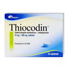 Thiocodin, 15 mg + 300 mg, tabletki, 10 szt. - zdjęcie produktu
