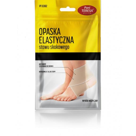 Pani Teresa Medica Opaska elastyczna stawu skokowego PT 0302, rozm. L, 1 szt. Pani Teresa Medica Opaska elastyczna stawu skokowego PT 0302, rozm. L, 1 szt. - zdjęcie produktu
